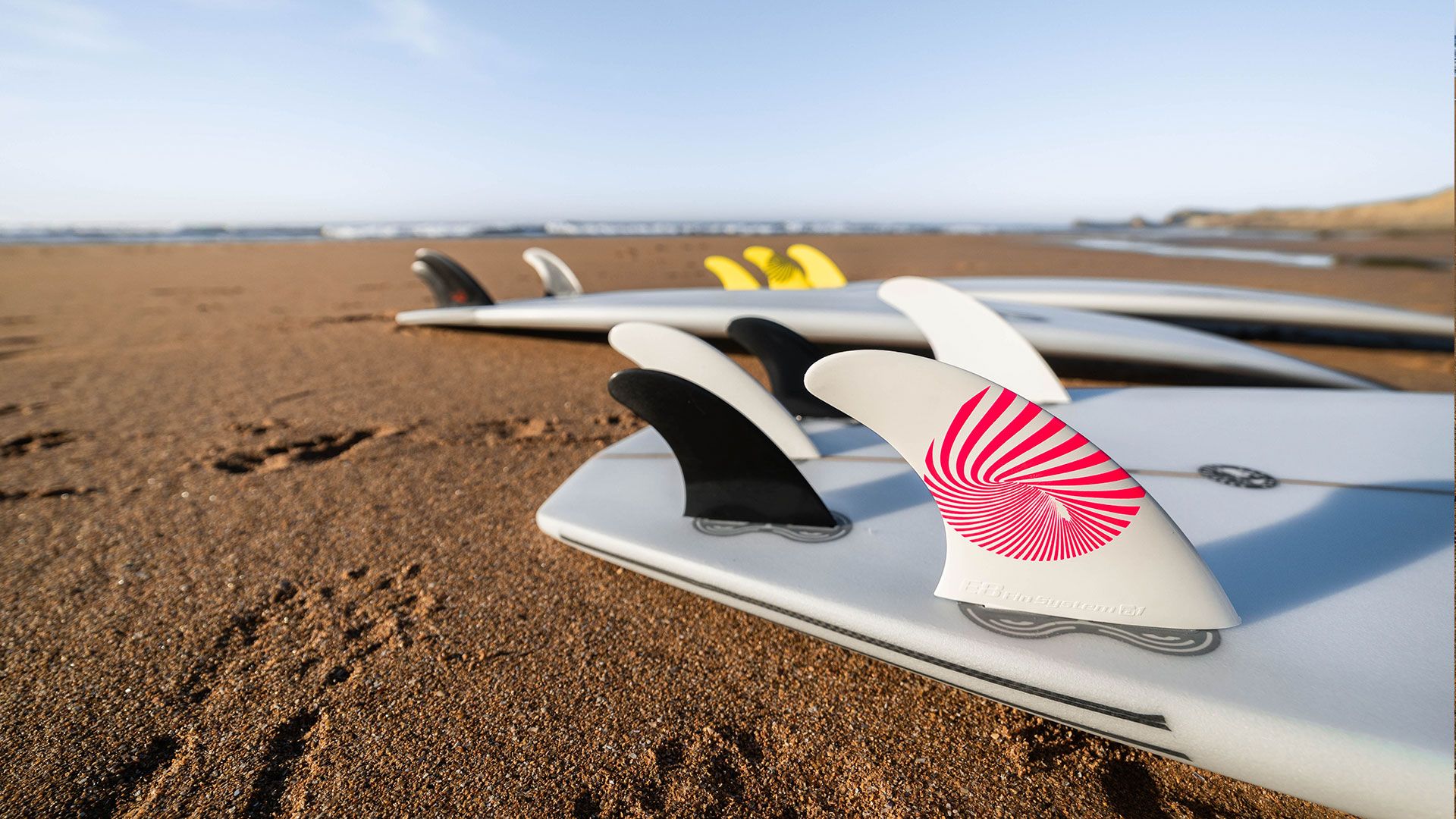 Quillas de surf y estabilizadores de la marca e8 fin system